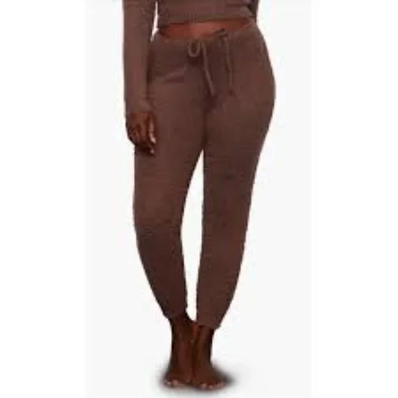 B1-NWT SKIMS COZY KNIT SHERPA JOGGERS ZIP POCKETS - CAN FIT XL- 3X - Picture 3 of 3